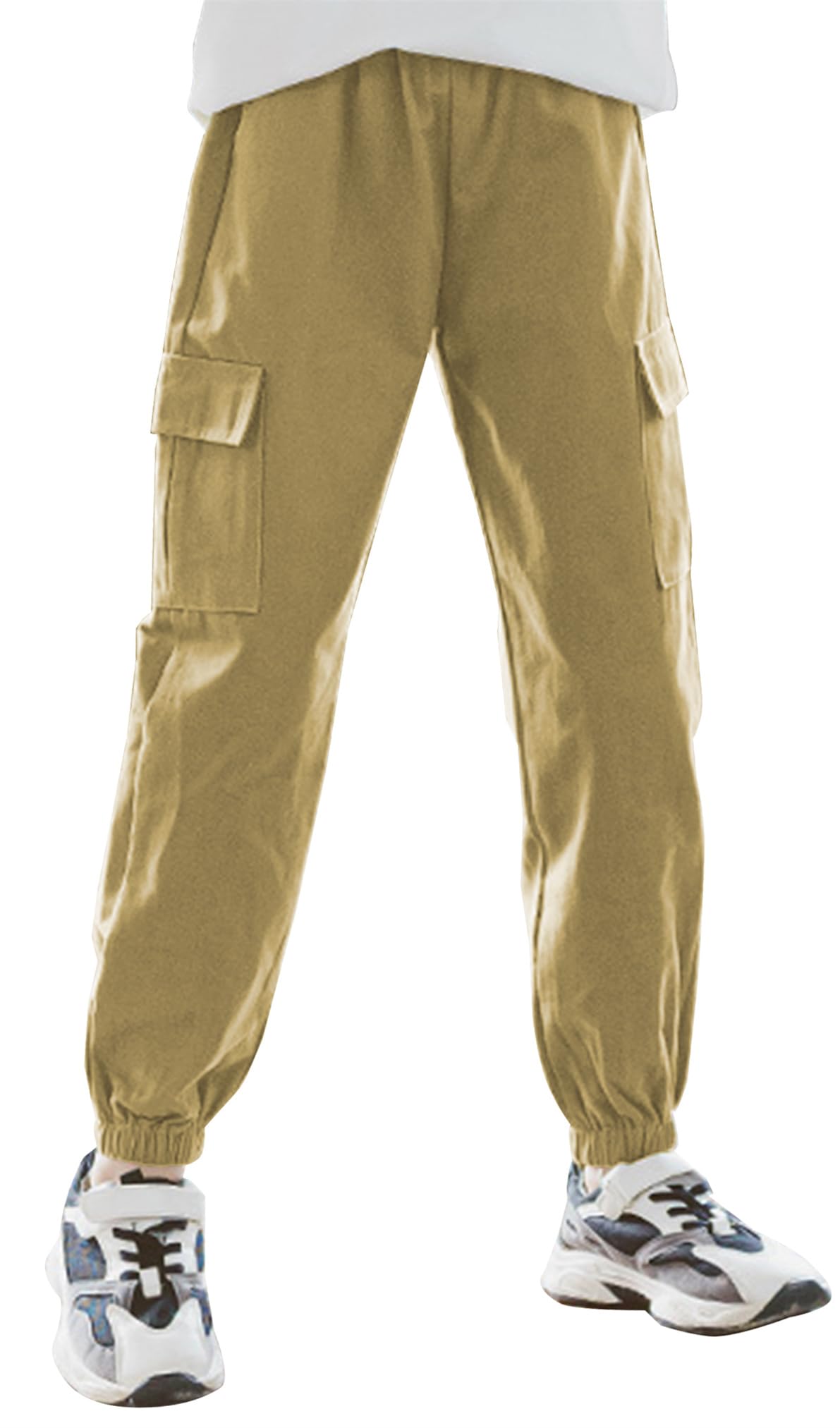 Générique Pantalon Cargo Pour Femme Taille Haute Couleur Unie