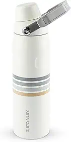 Garrafa Térmica Aerolight Fast Flow Varsity Cream Ash Stripes | 710 ML