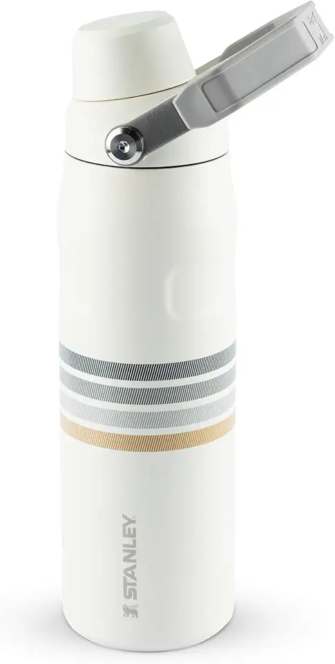 Garrafa Térmica Aerolight Fast Flow Varsity Cream Ash Stripes | 710 ML