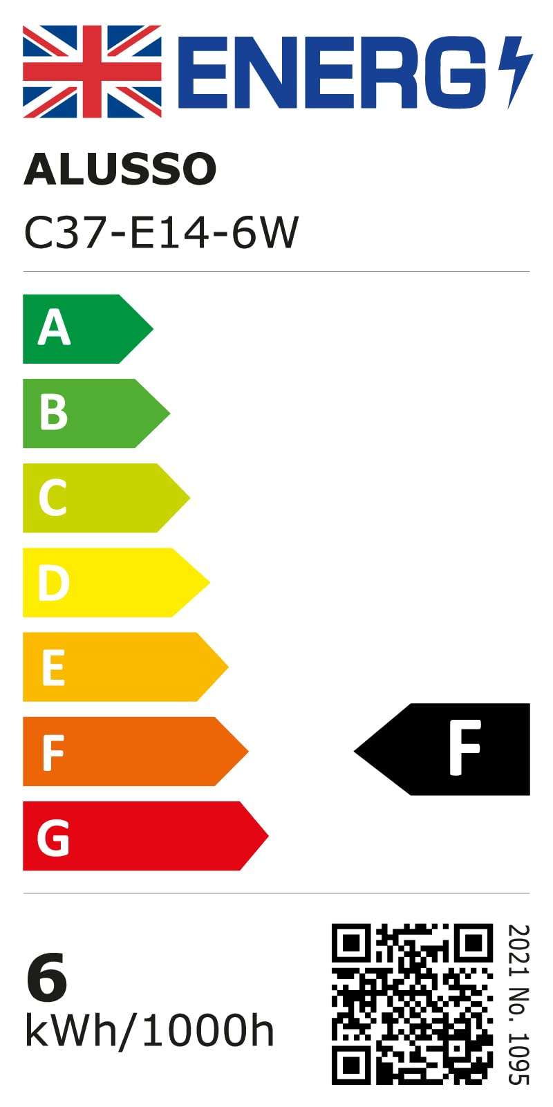 E14 LED Candle Bulb Dimmable 6w 60W Equivalent Cool White 6500K SES(Small Edison Screw) LED