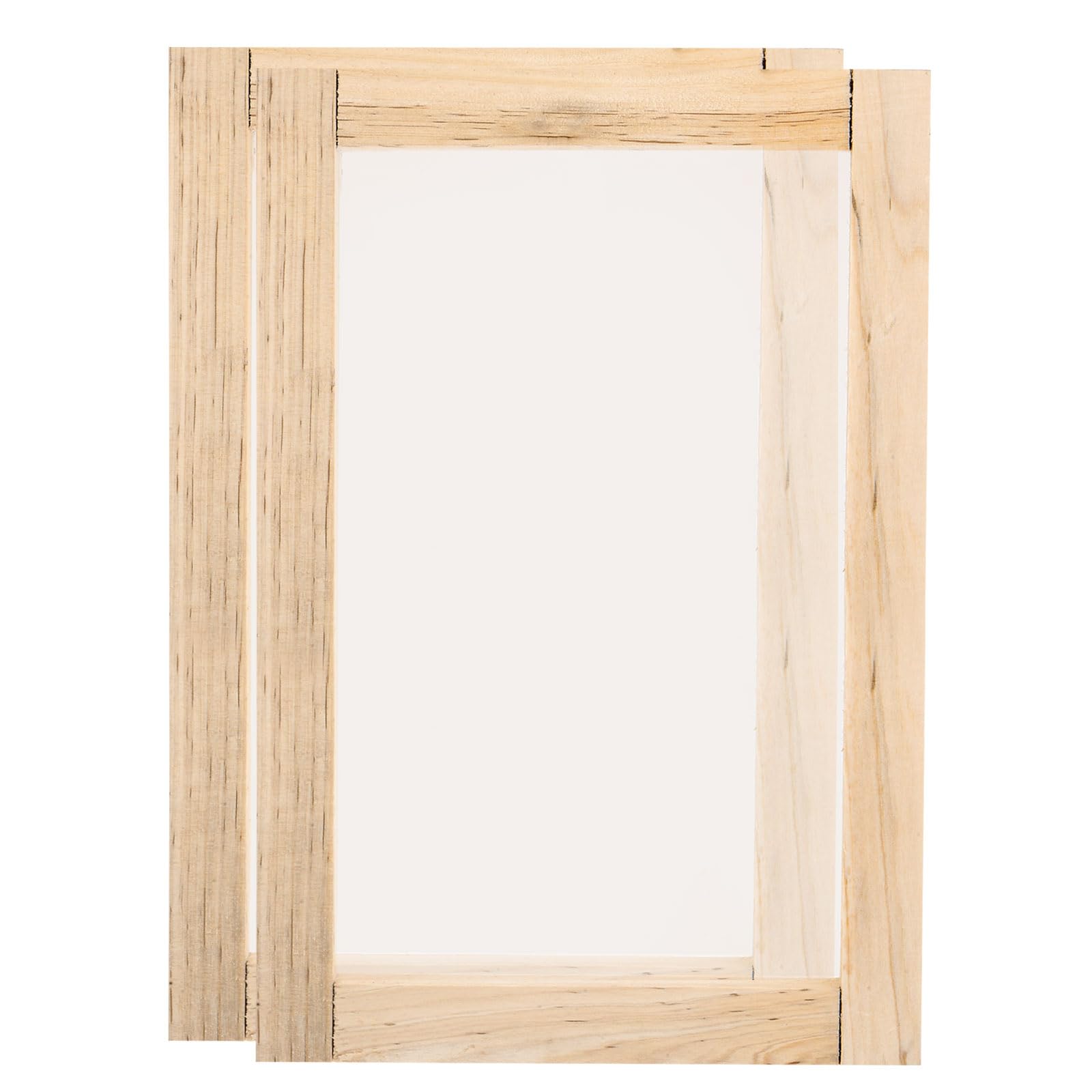 QUARKZMAN 2pz Seta Schermo Telaio Stampa Piccolo 10x14 Pollici Legno Riutilizzabile Lavabile Schermo Stampa Strumento Kit Iniziale con 120 Maglia per Principianti T-Shirts