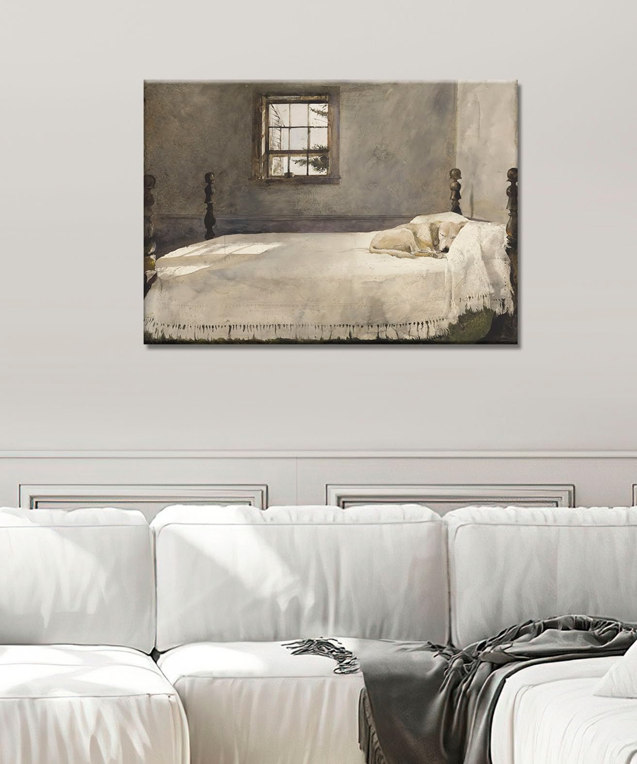 Amazon.com: Generic Master Bedroom by Andrew Wyeth Dog Sleeping in
