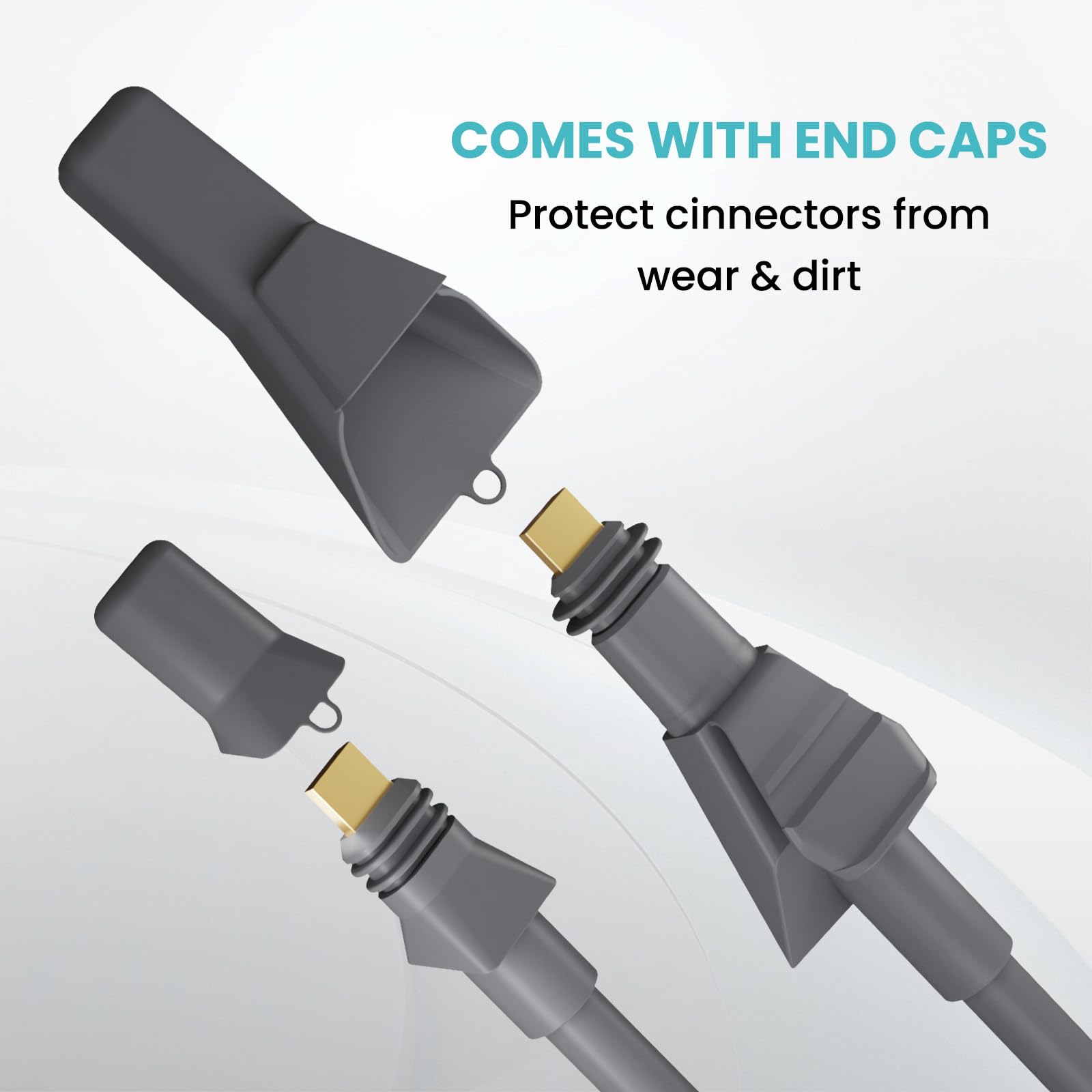 Starlink-Kabel 25 m, Grau, Stecker auf Buchse, für Starlink Flat High Performance, Hochleistungskabel mit Allwetter-Konnektivität und Plug-and-Play-Funktionalität