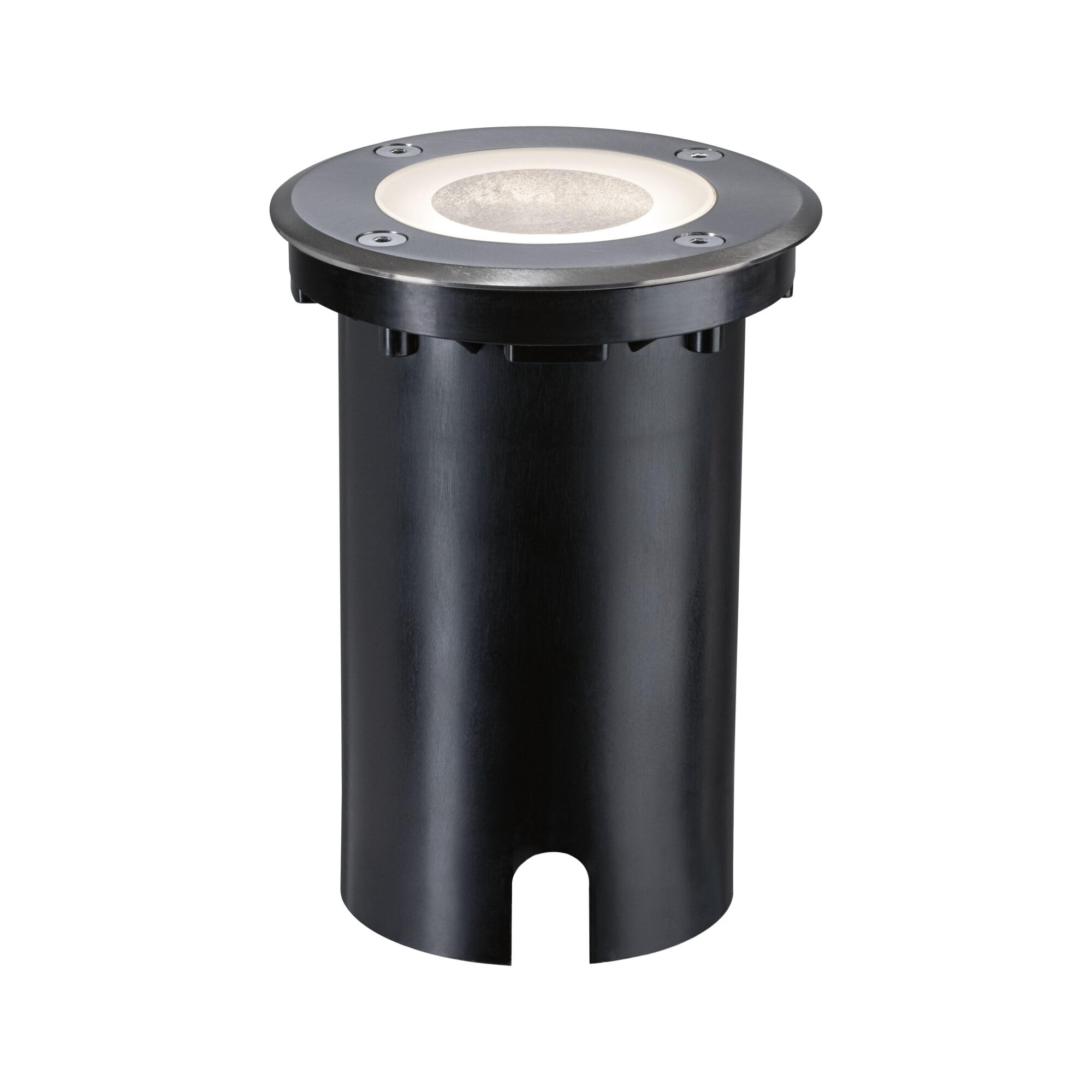 Paulmann 94845 LED Außenleuchte Bodeneinbauleuchte Smart Home Zigbee Floor IP67 rund 110mm RGBW+ 4,9W 300lm 230V Eisen gebürstet Außenleuchte