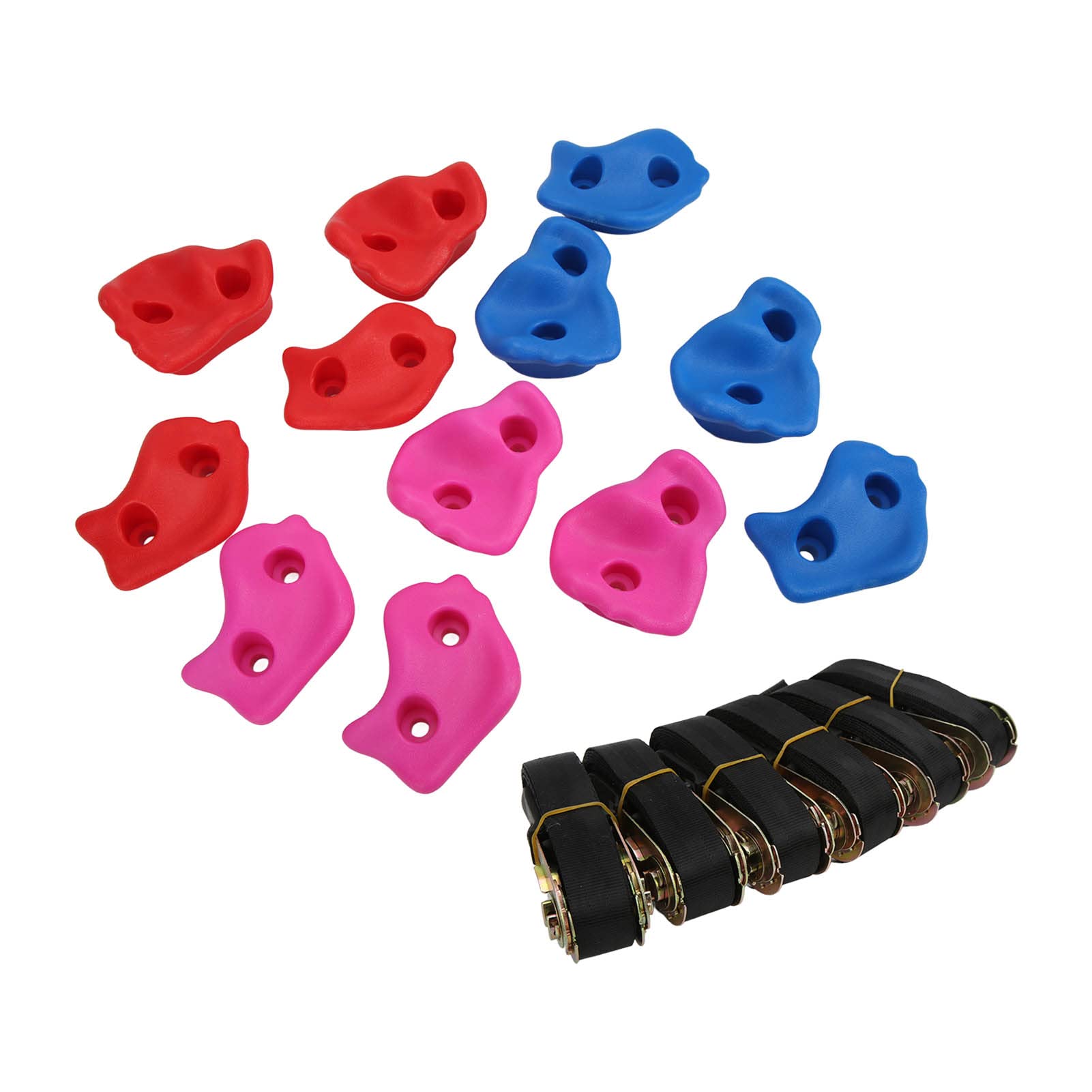 RiToEasysports Children Tree Climber, Rock Tree Climber Set with 6 Sturdy Ratchet Straps for Outdoor Obstacle Course Training