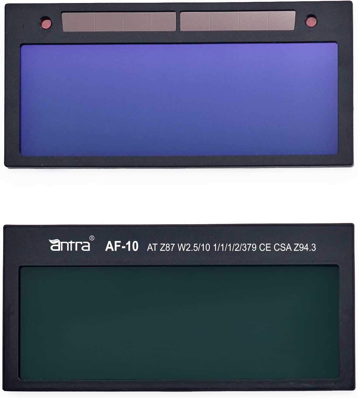 Antra 2x4 1/4 True Color Auto Darkening Welding Lens, Low Amps 5A TIG, Shade 2.5/10, Ultra Clear, Cool Blue Color for Pipeliner Welding Helmet Pancake Welding Hood…