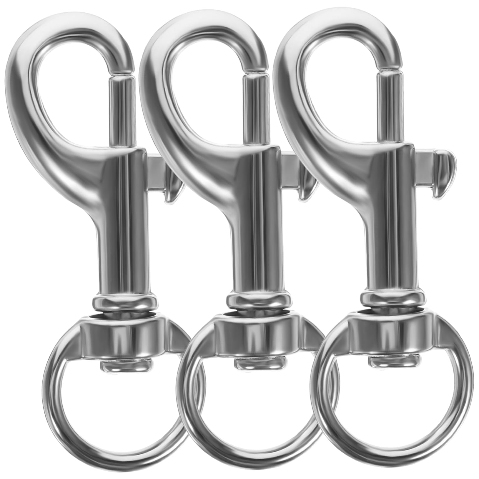 LIFKICH 20pcs Multi-use Metal Dog Buckle Snap Hook Clip for Pet Leash Saxophone Strap and Strong