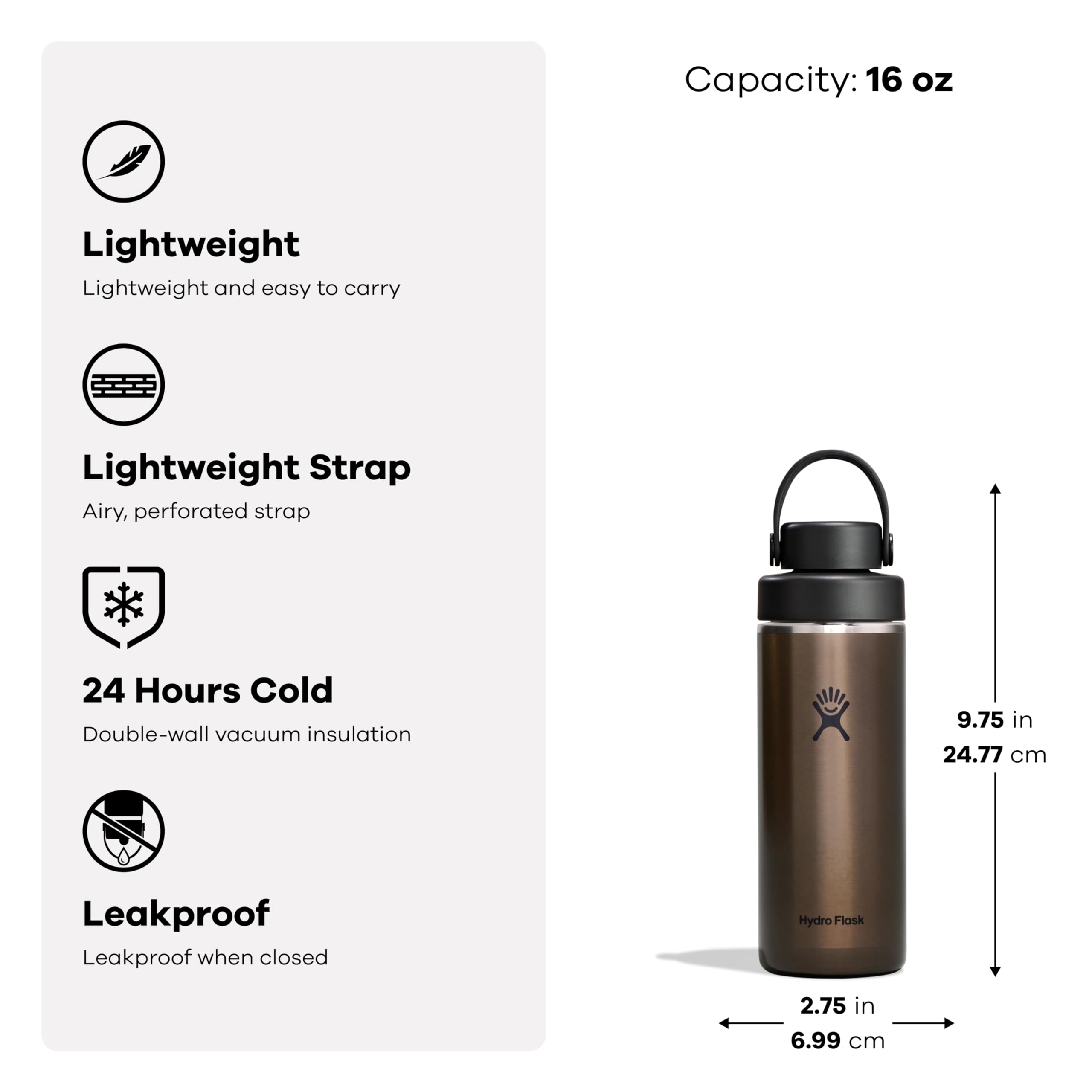 Amazon.com : Hydro Flask Lightweight Wide Flex Chug Cap