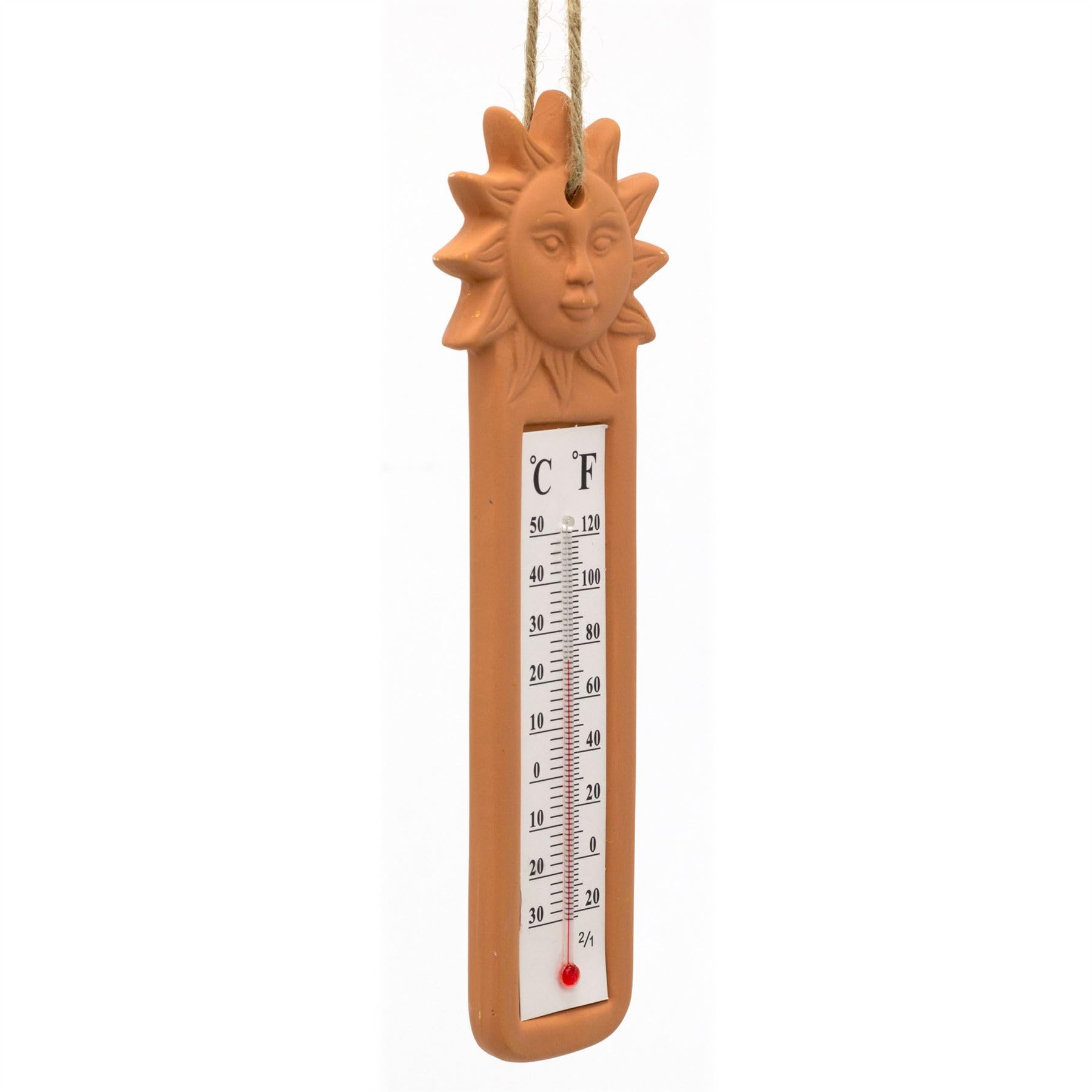terracotta garden barometer