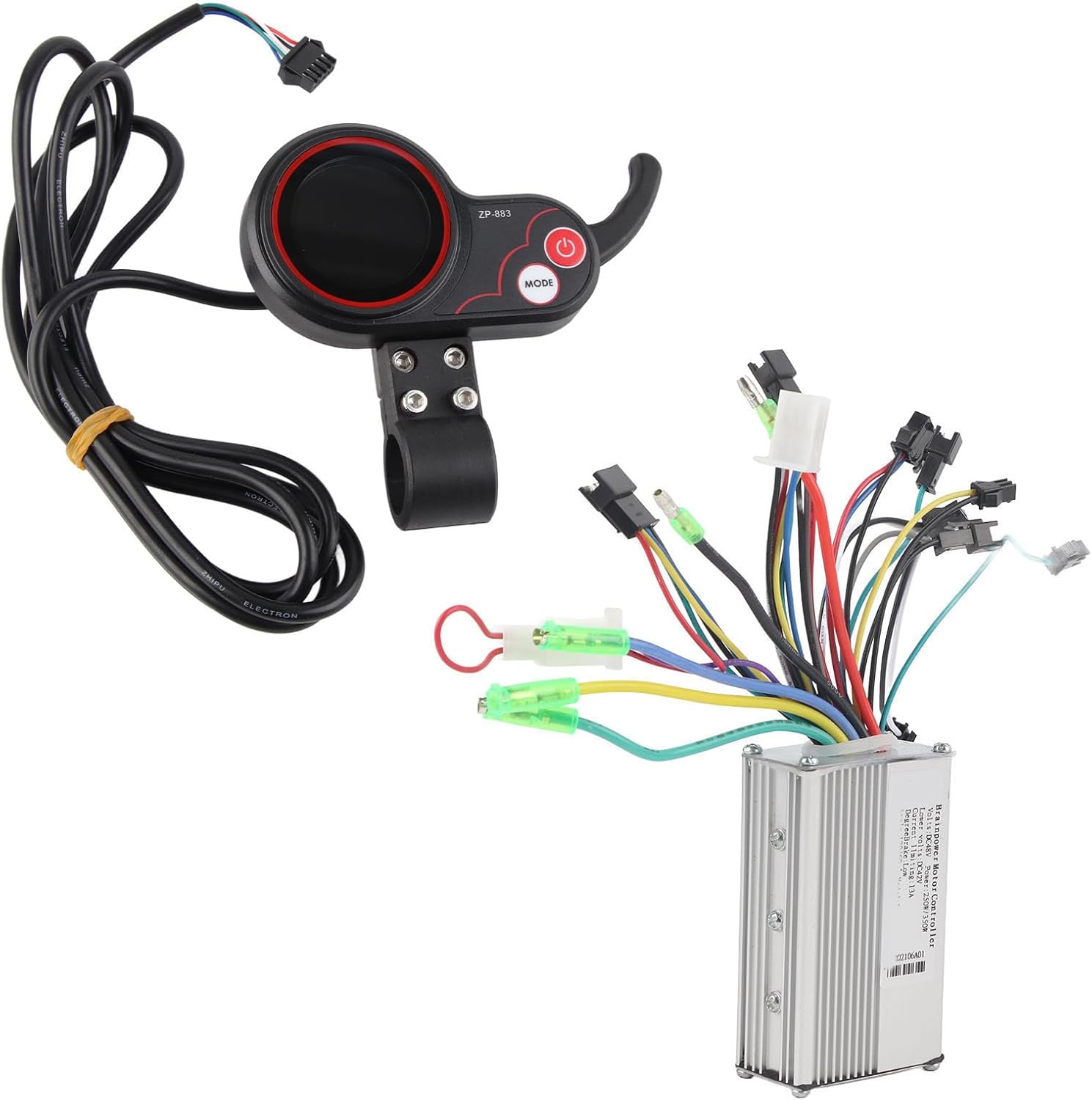 Brushless Motor Controller, Eletric Scooter Controller with LCD Display,48V Controller Ontroller LCD Display Control Panel with Shift Switch Accessory for Electric Scooter