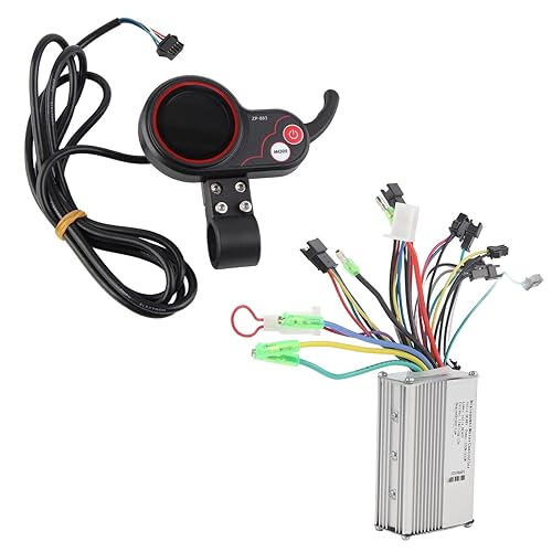 VGEBY Controlador de scooter, controlador de motor de velocidad sin escobillas, controlador sinusoidal con pantalla LED para scooter eléctrico (48 V)