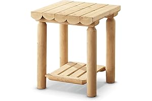 CASTLECREEK Cedar Log Side Table