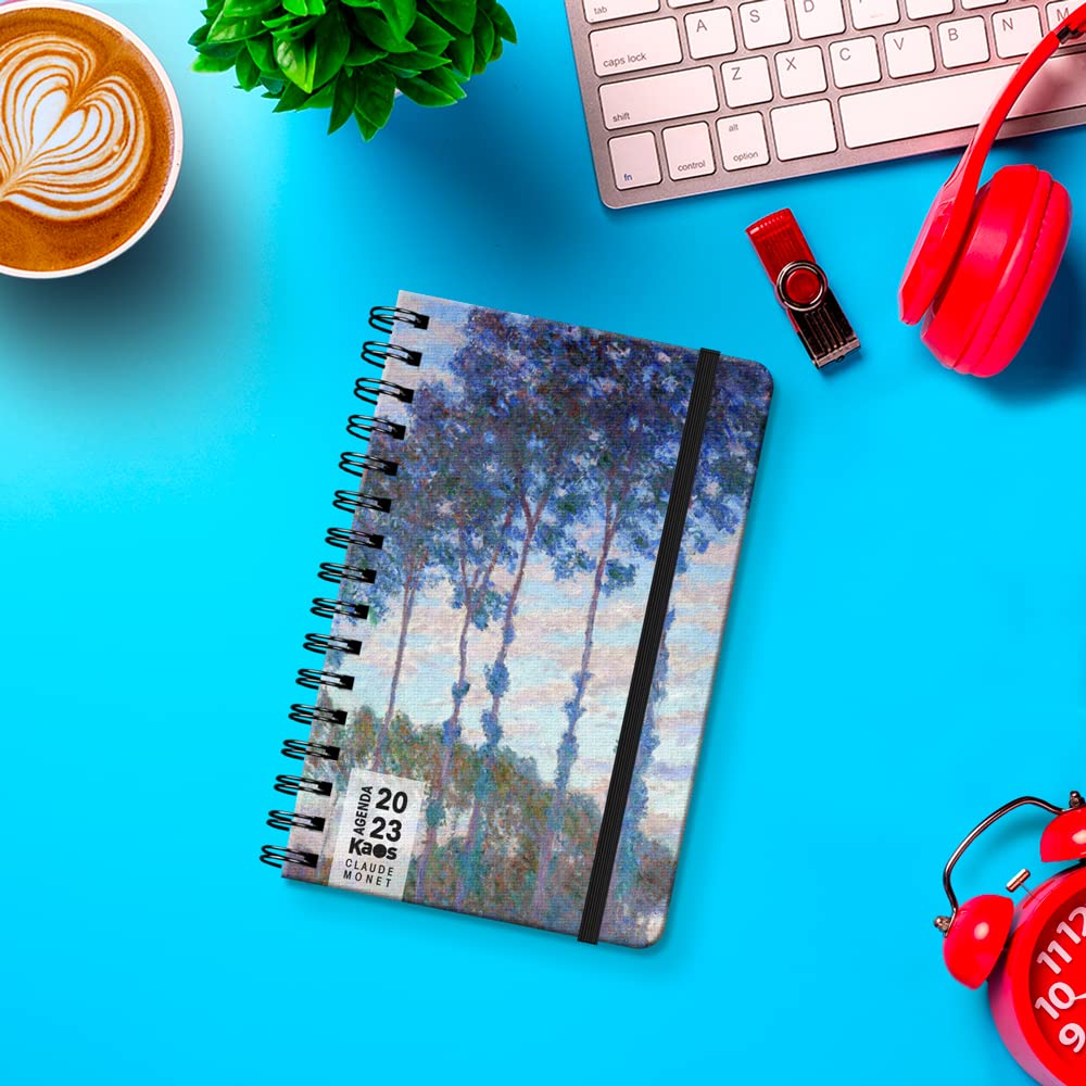 Kaos 2023 Spiral Daily Planner, 12 Months with Planner, Pocket 9 x 14 cm, Easy to Carry, for Home Office University - Image 2