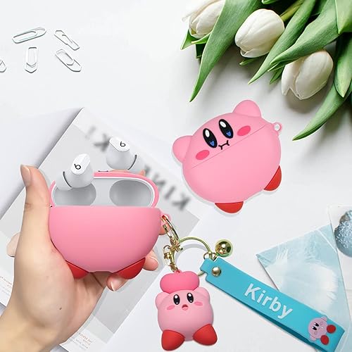 Miniatura 7 de Beats Studio Buds - Funda de silicona suave de personaje kawaii de dibujos animados 3D para auriculares inalámbricos Beats, piel de anime con