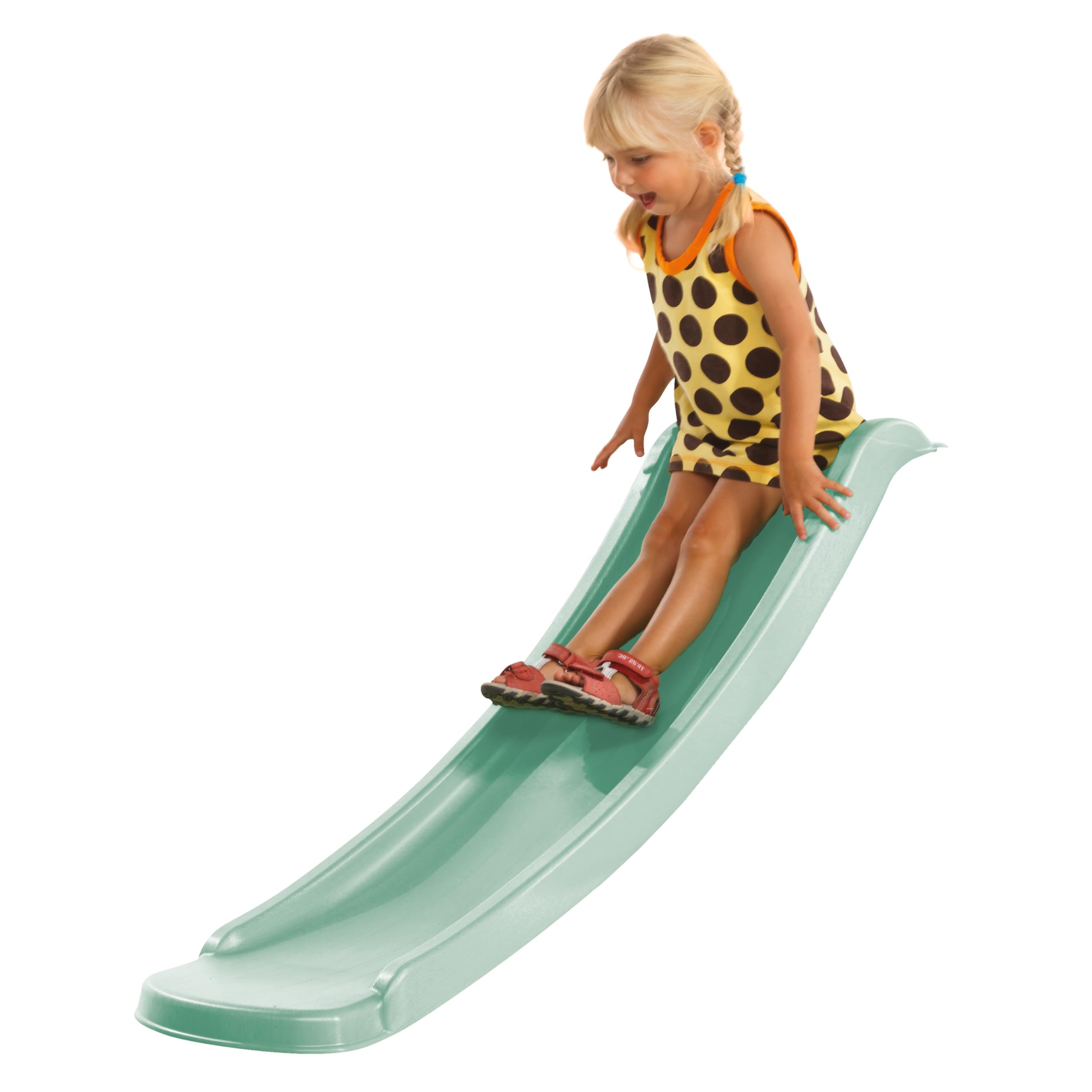 AXI Sky120 Rutsche Pastellgrün 118 cm Anbaurutsche für Kinder Spielturm Podesthöhe 60 cm