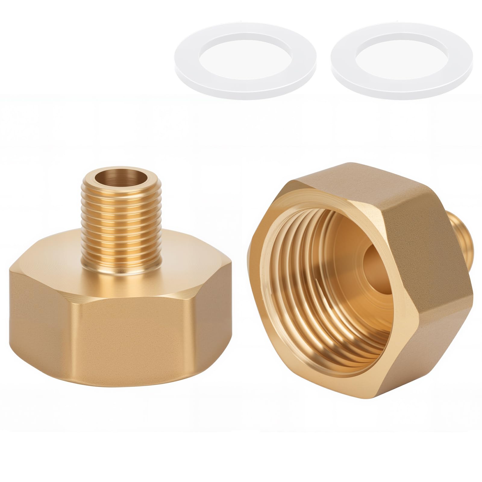 Uni-Fine (19mm) Lot De 4 Raccords Rapides En Laiton Pour Tuyau D'arrosage, 3/4", Buse Pour Cuisine, Jardin, Extérieur