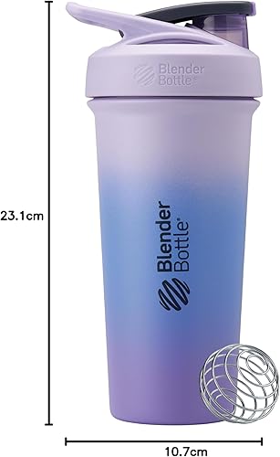 Miniatura 118 de BlenderBottle Strada Sleek - Acero Inoxidable - 25 oz - Espuma de mar Verde mar