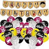 【Juego de decoración de fiesta】 1 Banners de cumpleaos 1 bobina 20 globos de látex disponibles para nios.