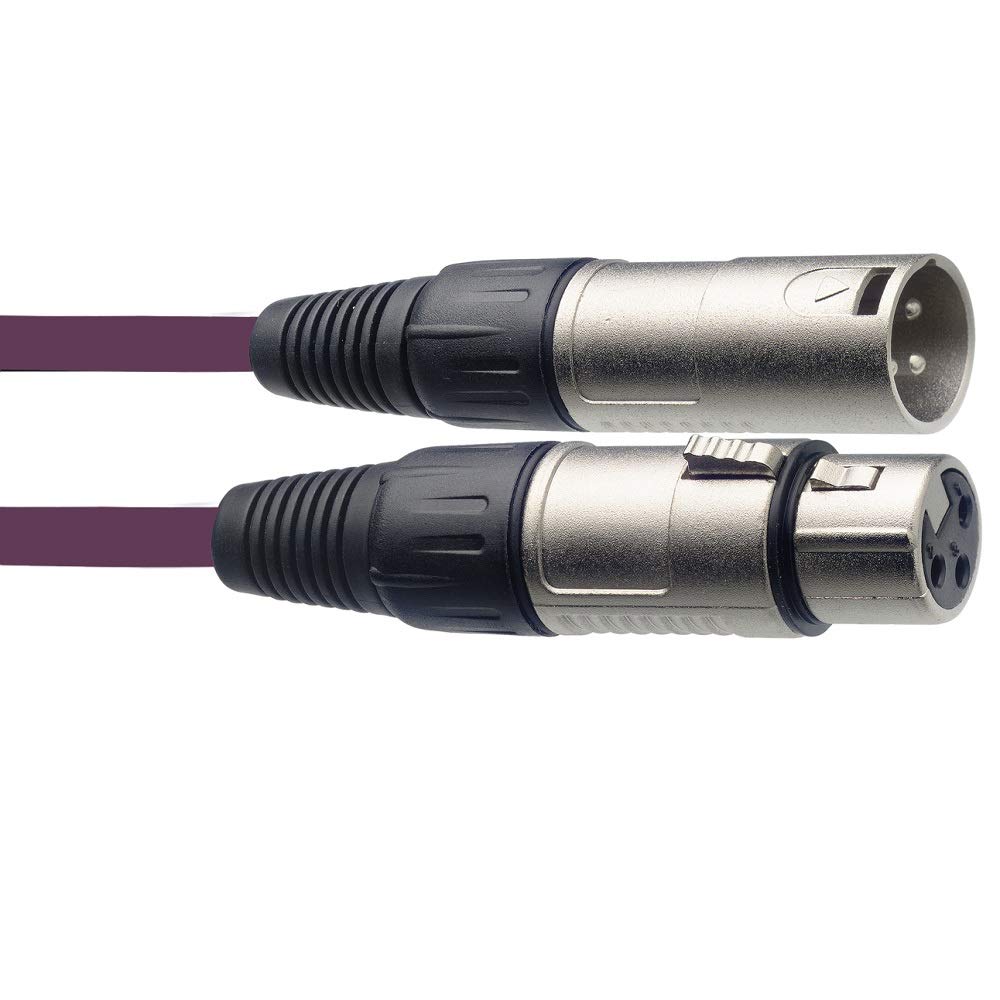 Stagg SMC6 CPP 6 m XLR to XLR Microphone Cable - Purple (Pack of 2), 6m (Pack of 2) - Image 2