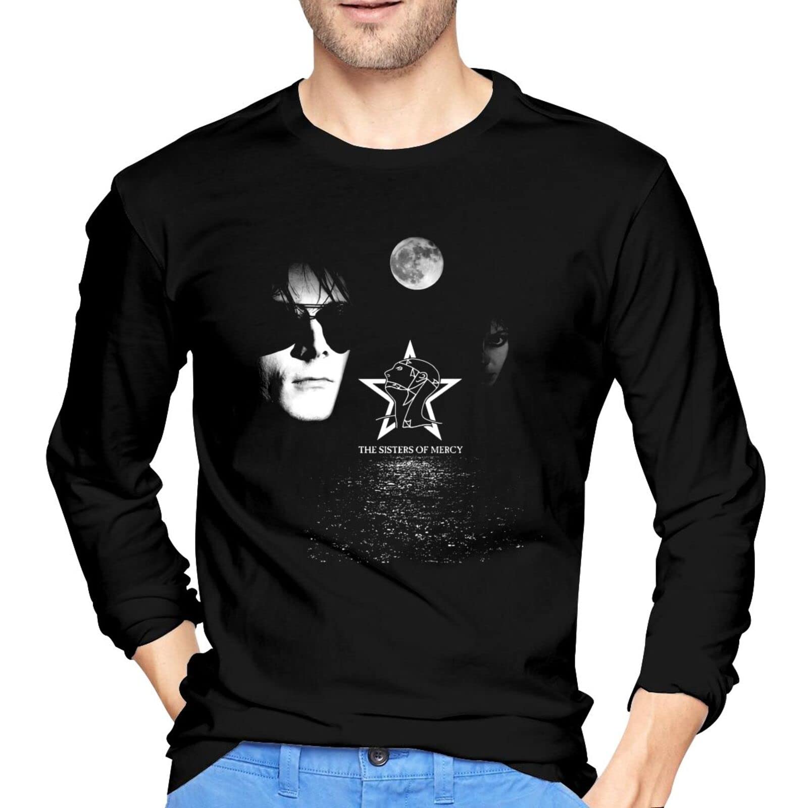 The Sisters of Mercy Floodland Long Sleeve T Shirt Men Cotton Tee Fashion Leisure O-Neck Tops