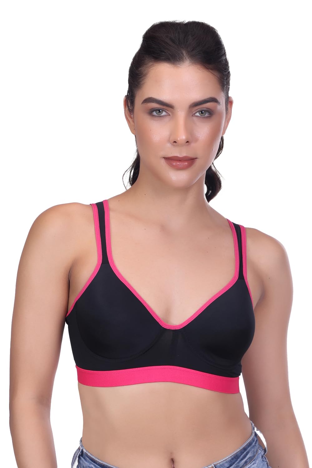 amour secret Women's Lightly Padded Solid Sports Bra S025-picture-29