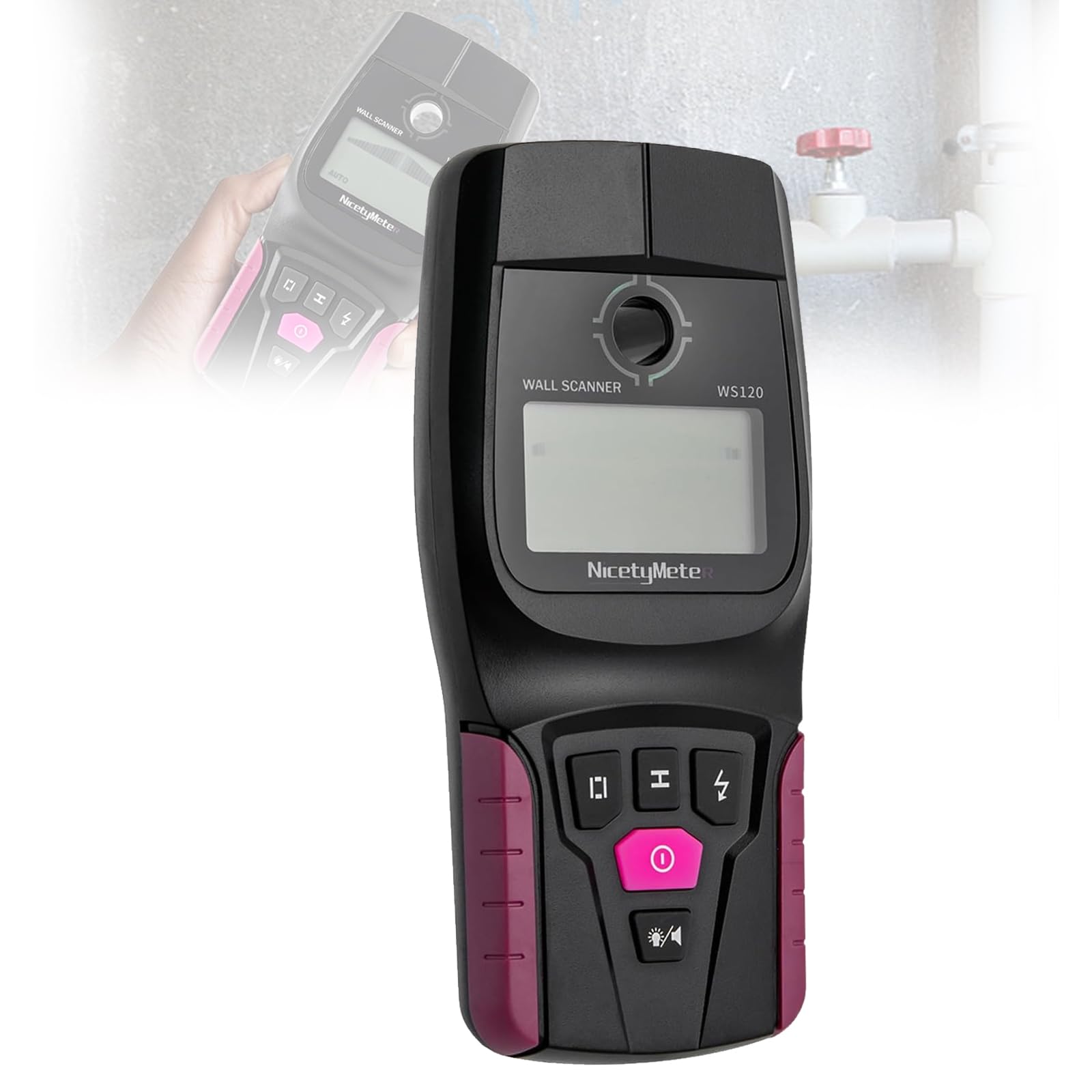 Detector De Pared Digital Portátil Profesional Multifunción, Buscador De Vigas, Escáner De Pared. Localiza con Precisión Metal Bajo La Pared, Detecta Cables Eléctricos, Tuberías De PVC Y Agua