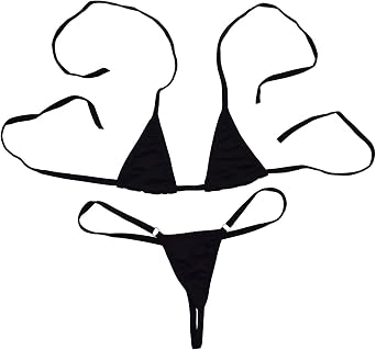 Womens Sexy Halterneck Top Micro Bikini Charming Bra and G-String Set