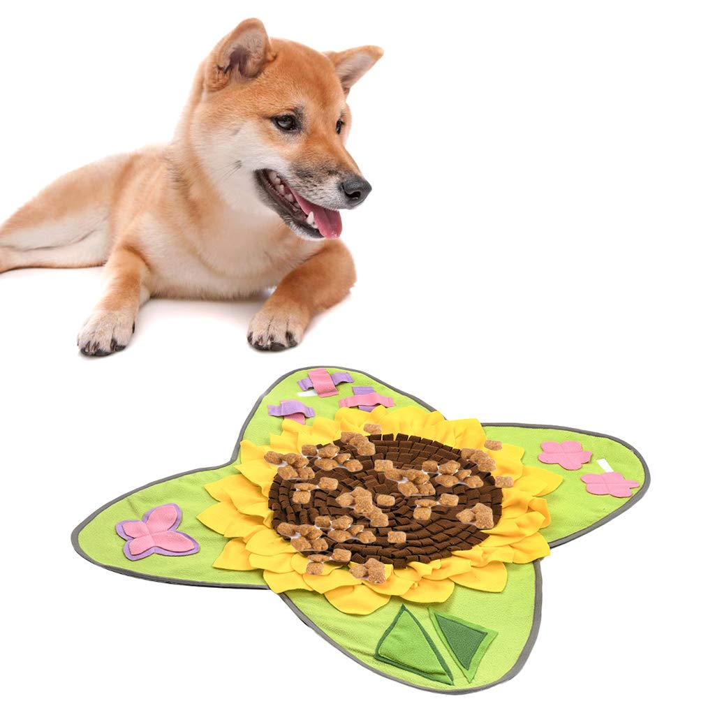 Pet Dog Snuffle Mat Naso Odore Allenamento Coperta Sniffing Pad Alimentazione Lenta Ciotola Dispenser di Cibo Tappeto Alleviare Lo Stress Antiscivolo Puzzle Giocattoli