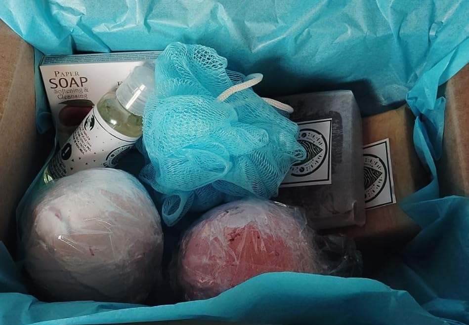 Pack de bain La Huella vert Relax avec kit naturel d'auto-soins