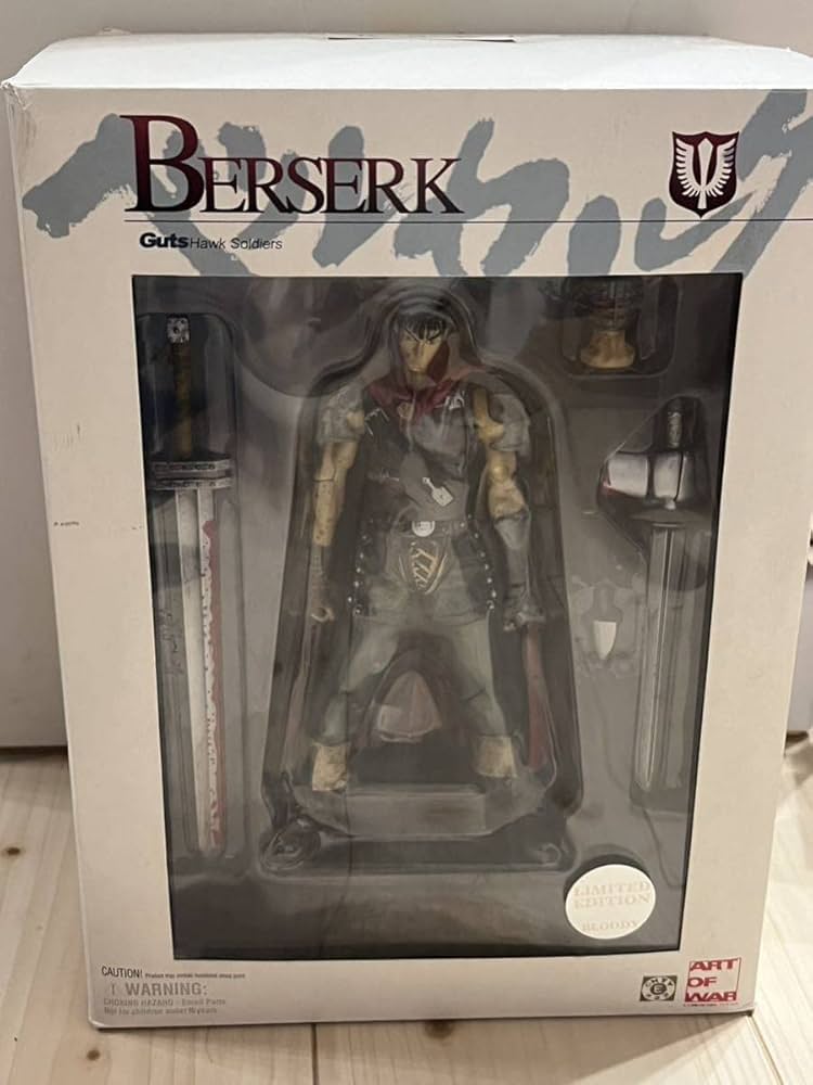 ART OF WAR ベルセルク　ガッツ　可動フィギュア　未開封品　血糊付き版 Amazon.co.jp: ARTOFWAR ベルセルク ガッツ(鷹の団)赤マント 1