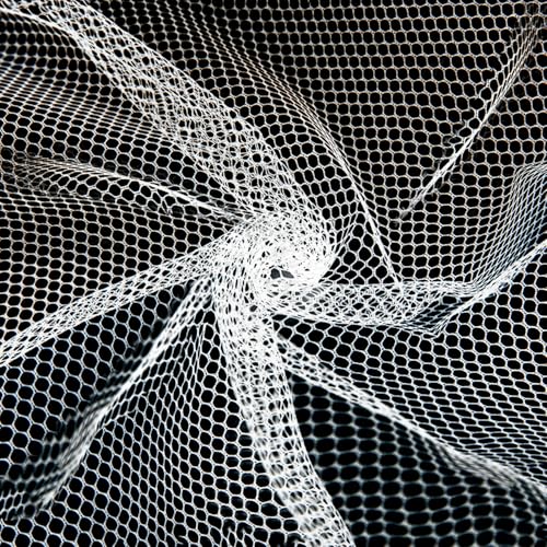 59 x 72(2 Yards) White Mesh Fabric