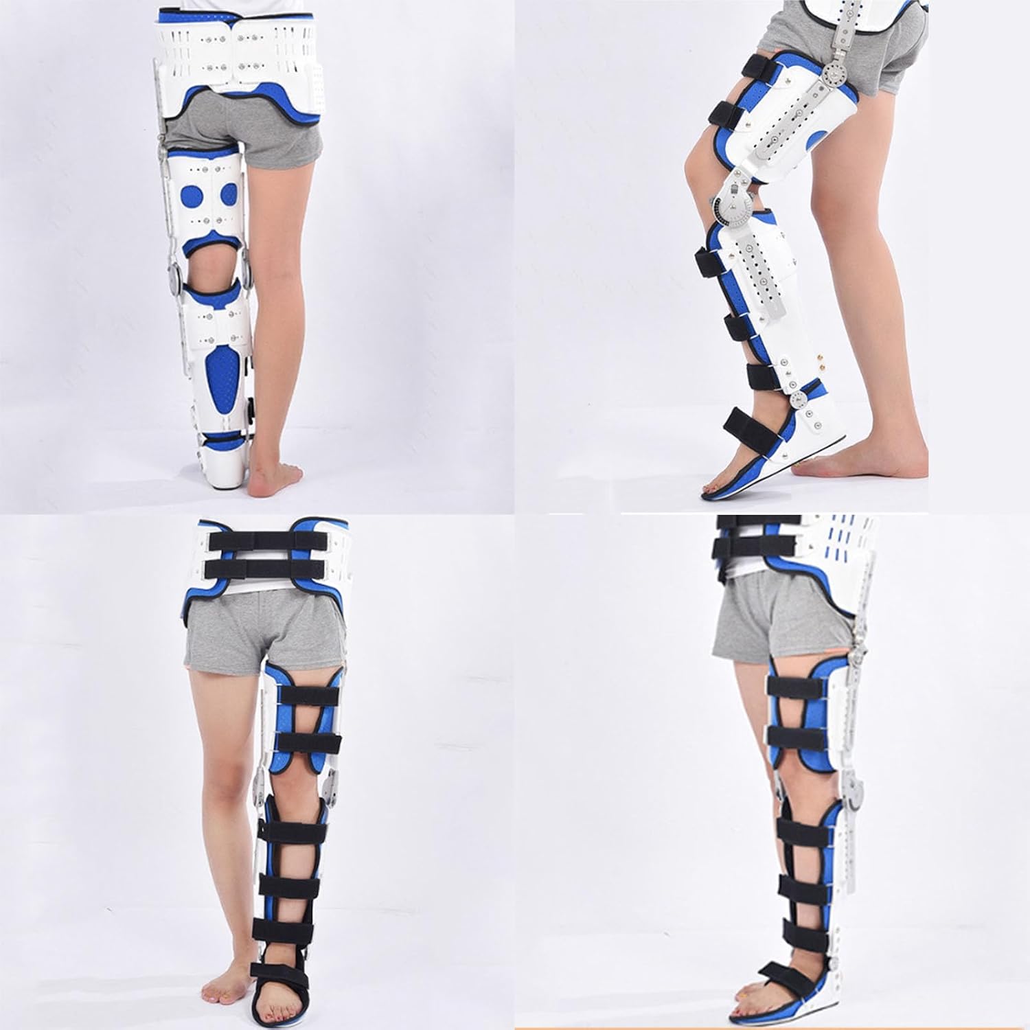 SFKLYU Orthopedic Hip Brace Hinged Adjustable Hip Knee Ankle Foot Orthosis Braces, with Walking Boots for Hip Fracture Rehabilitation Equipment,Left