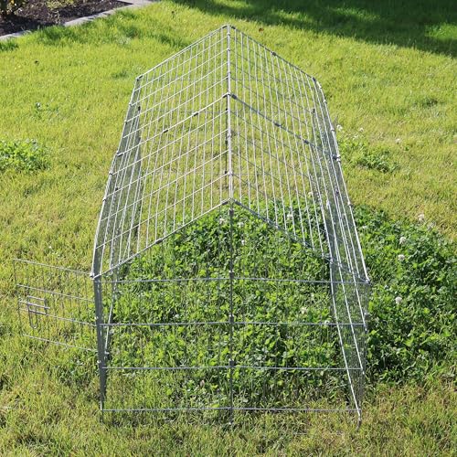 Wiltec Freilaufgehege Kaninchen 180 x 75 x 75 cm, Außengehege und Kleintierstall für Kaninchen, Hasen, Meerschweinchen, Freigehege als Hasenstall