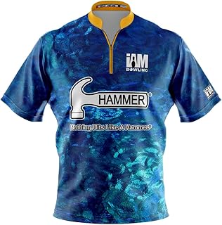 Logo Infusion Dye-Sublimated Bowling Jersey (Sash Collar) - I AM Bowling Fun Design 2017-HM - Hammer (Large) Multicolored