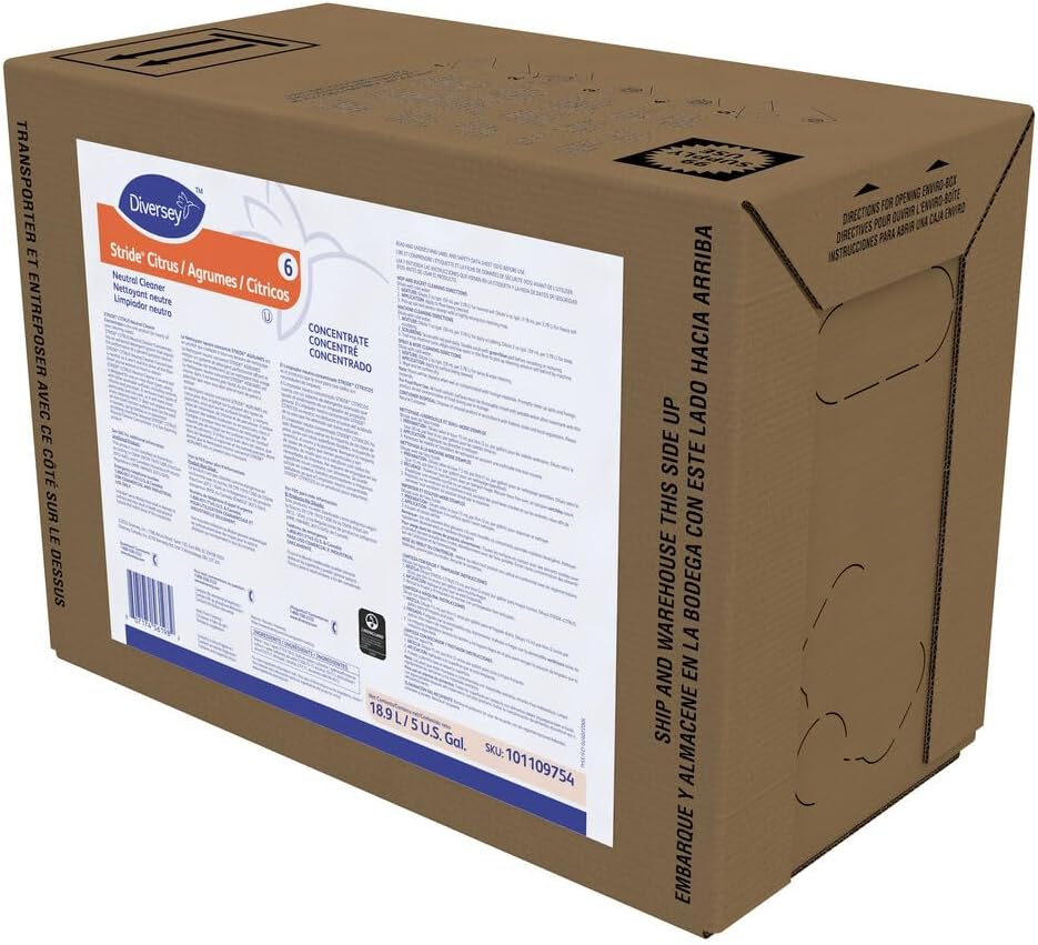 Diversey Stride Citrus Neutral Cleaner, BIB, 5 Gallon image 3