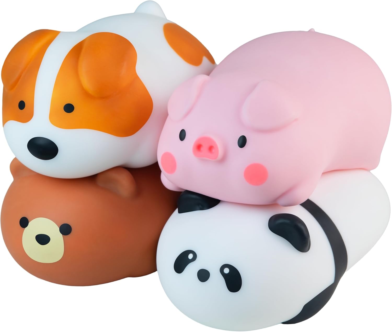 ORB Easy Sqweezy Snugglies Jumbo Squishy Dog - Stretch, Squeeze, Snuggle This Big, Fun, Slow Rising and Extra Soft Toy Pet Dog for Stress Relief - Stretchy and Squishy Fidget Toy for Kids and Adults