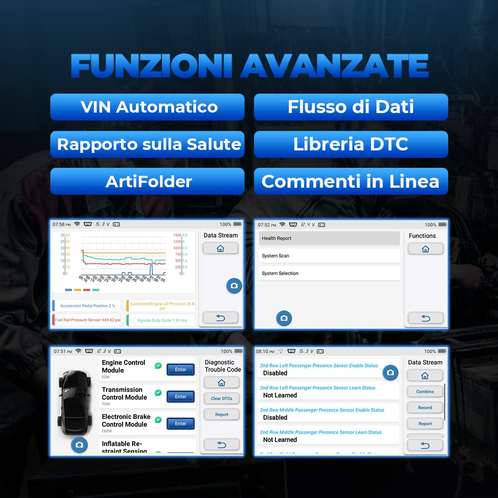 TOPDON AD600S Scanner OBD2 – Strumento di Diagnosi Auto Professionale per Motore/ABS/SRS/Cambio, 9 Funzioni di Reset (Olio/Freni/BMS/DPF/Codifica Iniettori), Aggiornamenti Gratuiti a Vita