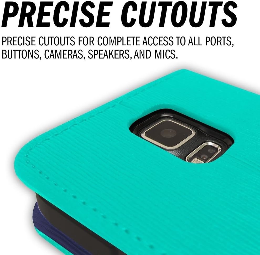 Caseology Wallet for Galaxy S5 Case (2014) - Card Holder - Turquoise Mint