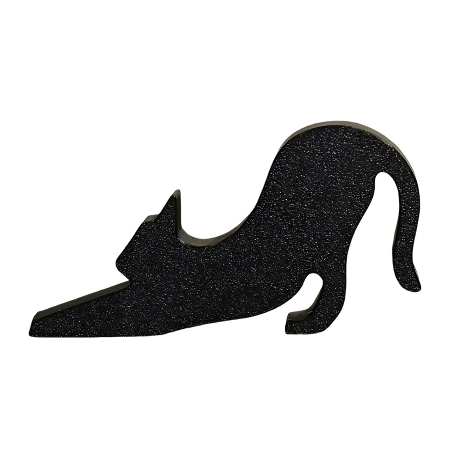 Yrohgkpn Black Playful Doorstop Kitten Shaped Door Stoppers Noiseless For Daily Protections Door Block