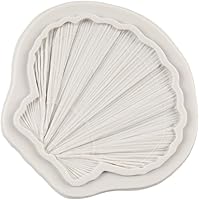 Vista 7 de Molde de silicona de concha de almeja, moldes de fondant de temática marina, molde de silicona para decoración de pasteles, decoración de cupcakes