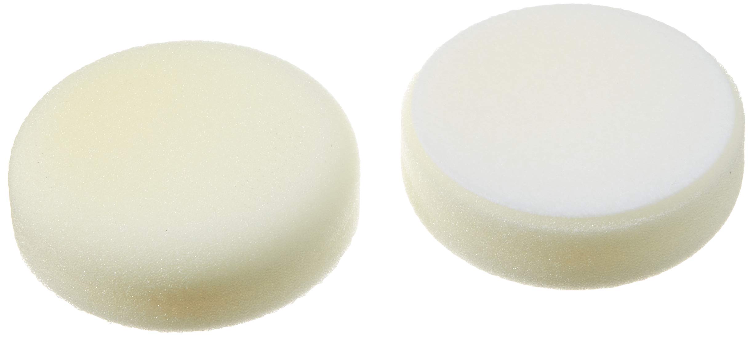 ALCLEAR 558030H Sanding Pad, Car Polishing Sponges, Hard, Diameter: 80 x 25 mm, White, Set of 2, Polishing Pad Polishing Pad Sponge Polishing Foam for Polishing Machine