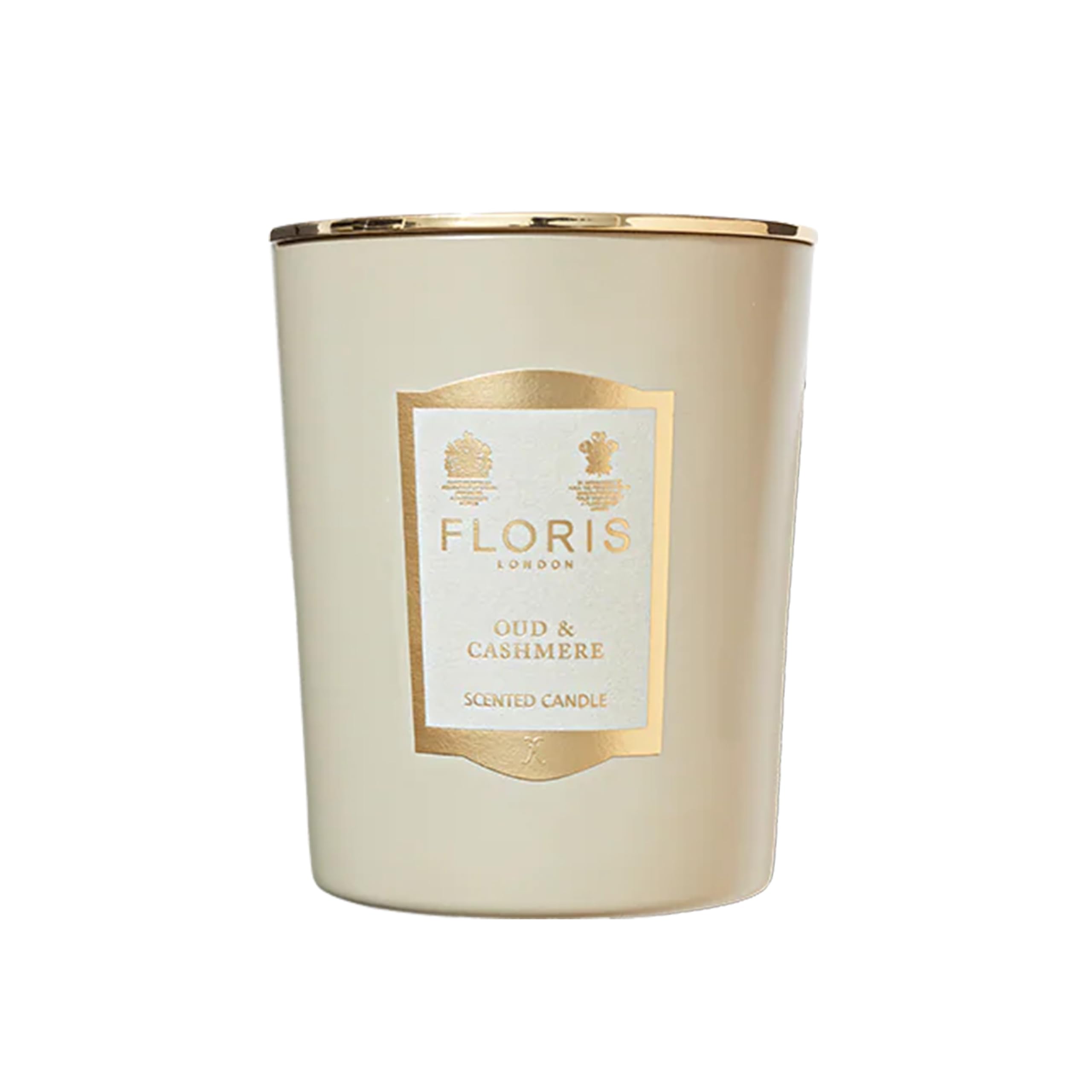 Floris London Oud & Cashmere Scented Candle (175g) | Warming & Inviting Scent of Citrus & Spice Medley | Ideal for Creating a Cosy & Inviting Atmosphere | Natural & Subtle Fragrance | Hand-Poured Wax