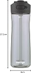 Contigo Ashland 2.0 Bouteille d'eau avec paille et filetage-proof de fermeture, plastique sans BPA, lave-vaisselle coffre-fort, 24 oz (709 mL)