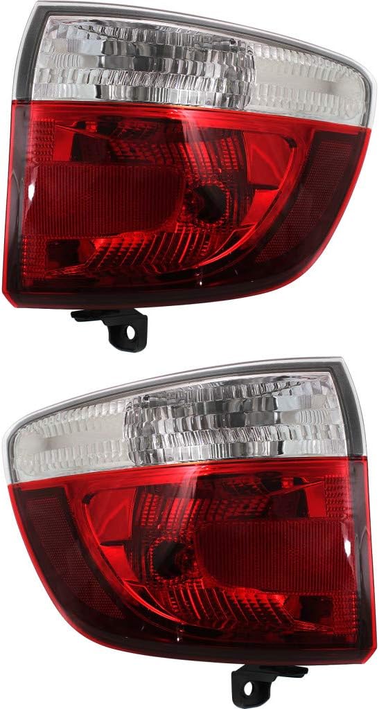 CarLights360 For Dodge Durango Tail Light 2011 2012 2013 Passenger Side | Rear | On Body | CH2805103 | 55079136AF