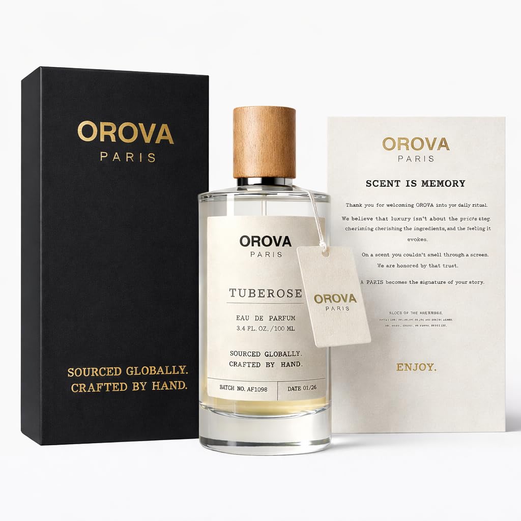 OR VA PARIS White Tuberose Eau de Parfum White Floral Perfume for Women Men Elegant Tuberose Fragrance with