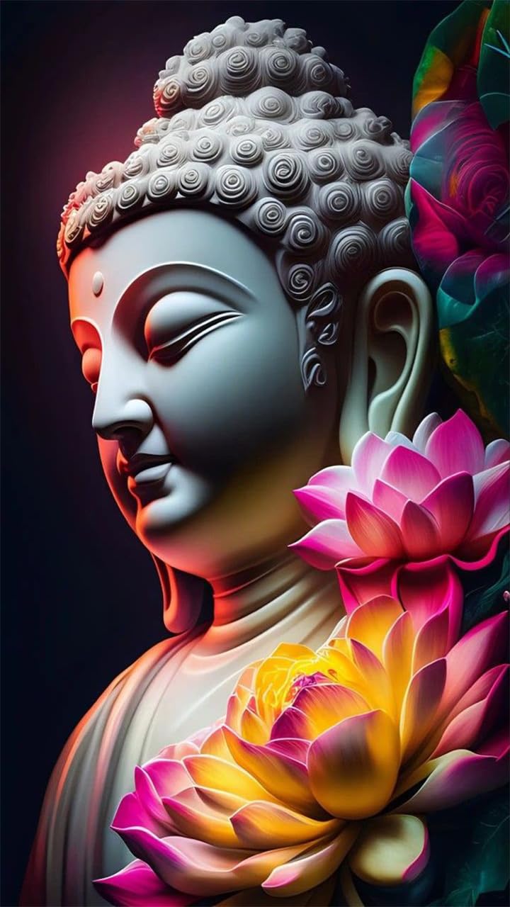 ZHUMUTO Large Diamond Painting Kits for Adults Buddha Lotus — image 1
