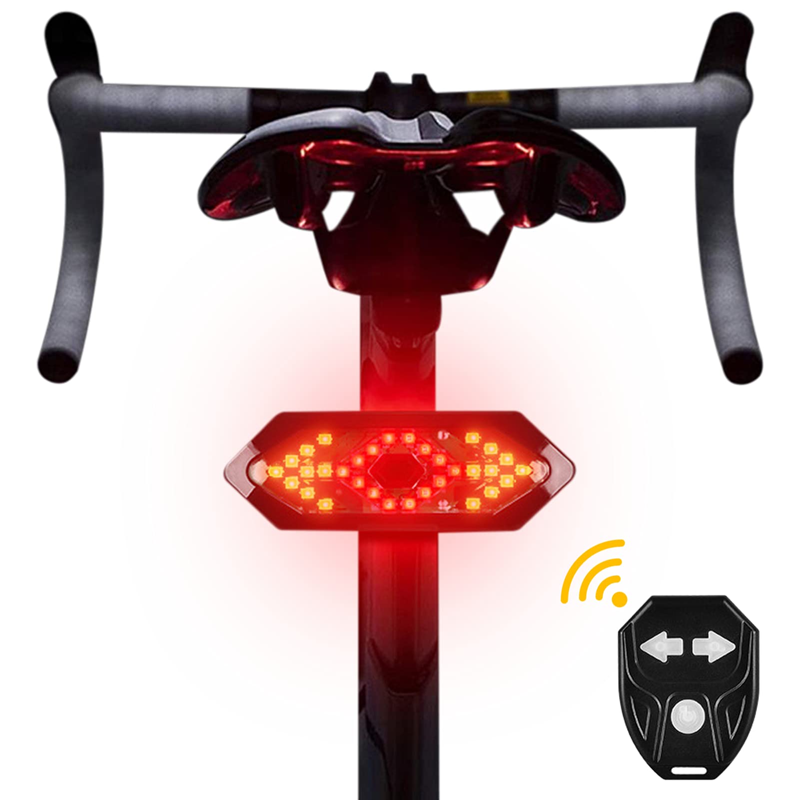 zhoujie Bike Tail Light Bicycle Turning Light Usb Rechargeable Bike Led Warning Light For Mountain Road Bike