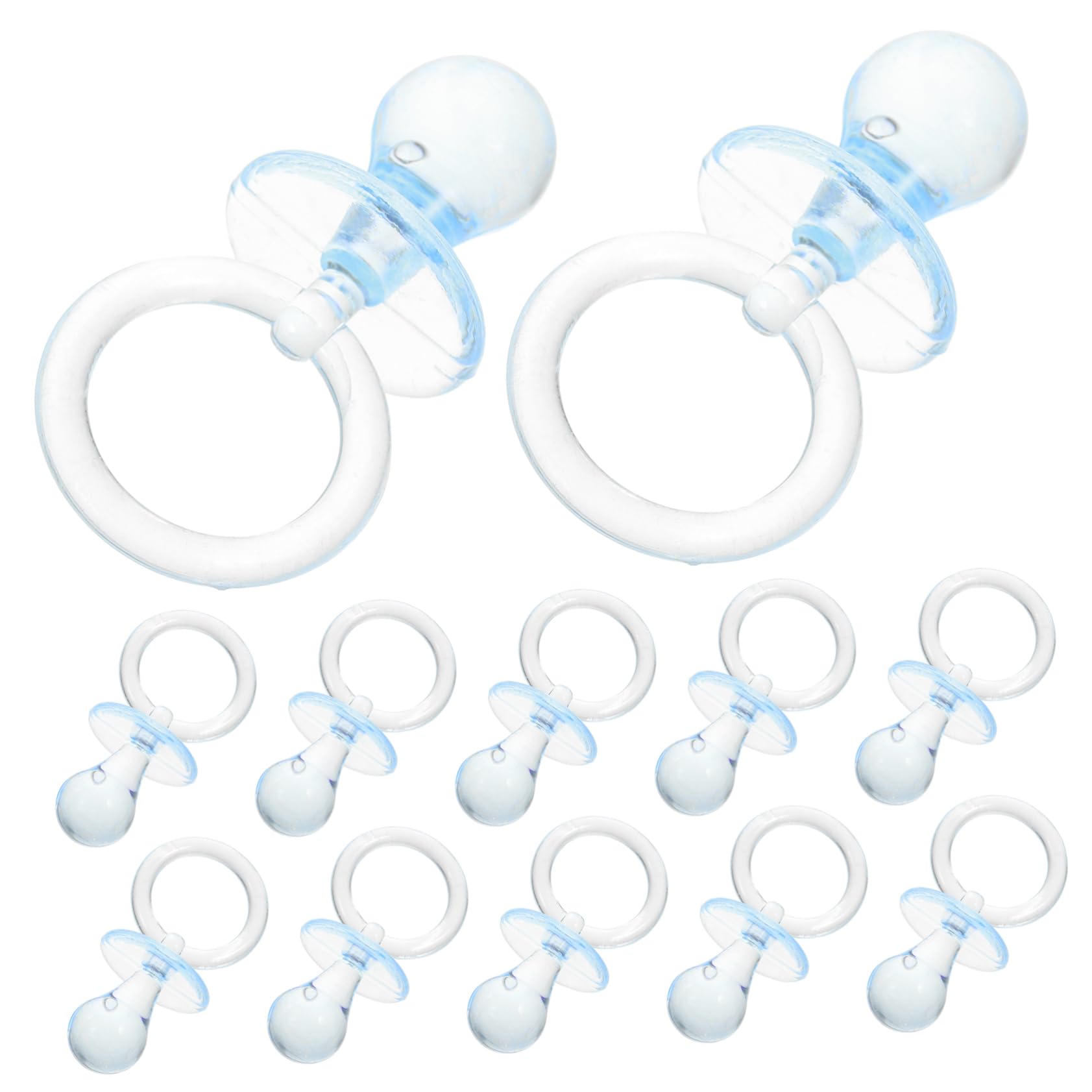 OKUMEYR 12pcs Abs Material Mini Pacifier Toys Shower Pacifiers Decorations for Baby Shower