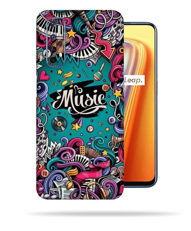 Image of Music Skin Back Protector Film Ultra Thin Scratch Resistant Vinyl (Not Case and Cover) for Realme 7