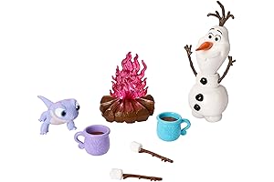 Disney Frozen Olaf and Bruni Figures with Campfire Accessories